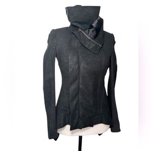 Rick Owens Black leather Jacket Sz. 4